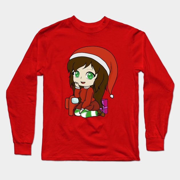 Gacha Girl merry christmas Long Sleeve T-Shirt by LillyTheChibi